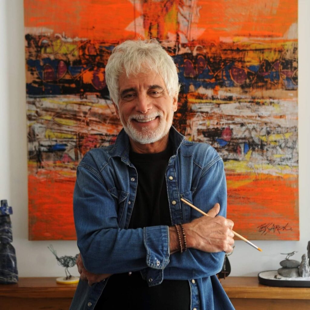 Germán Tessarolo en su estudio Germán Tessarolo en su estudio